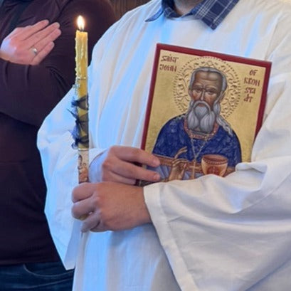 Velas cónicas de cera de abejas personalizadas para bautizos o bodas