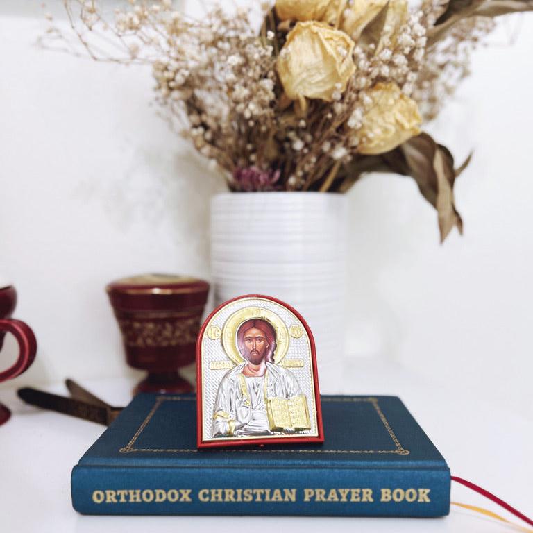 Small Nightstand Icon of Christ | Travel Icon