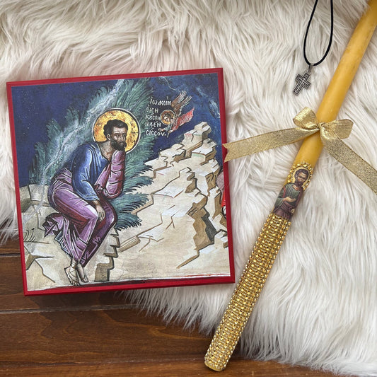 Custom Beeswax Taper Candles for Baptism or Wedding