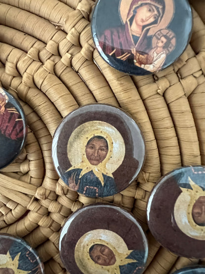 Épingles de 1" des saints orthodoxes