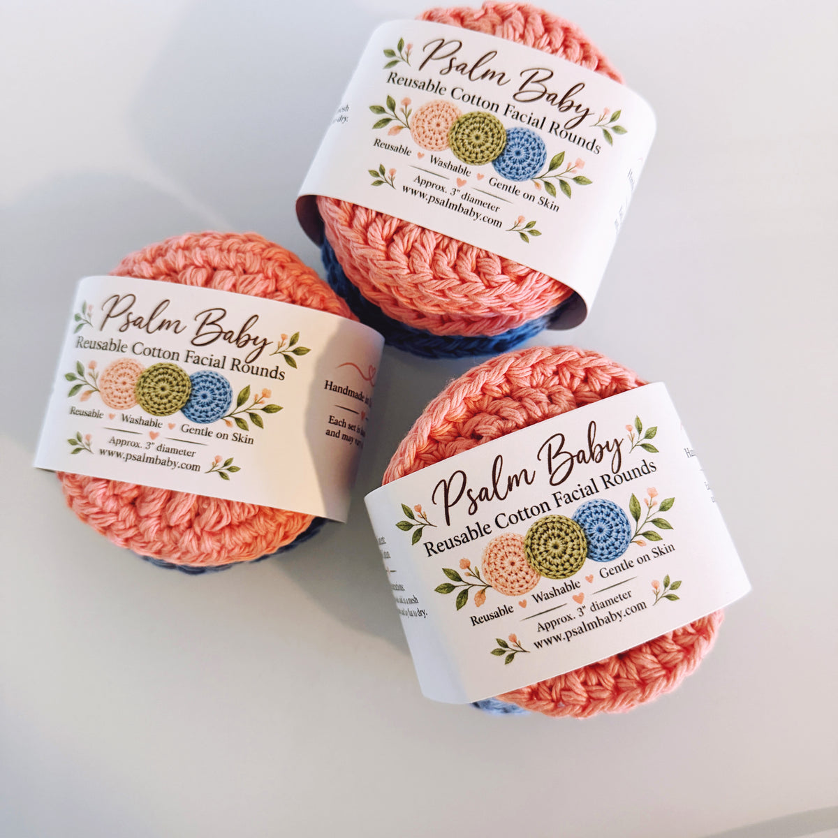 Estropajos exfoliantes suaves 100 % algodón (paquete de 10) - Discos faciales - Estropajos para platos